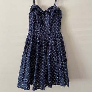 Polka dot flare dress